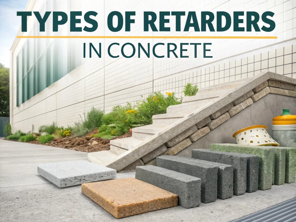 types of retarders in concrete