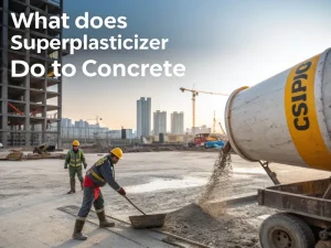 what does superplasticizer do to concrete