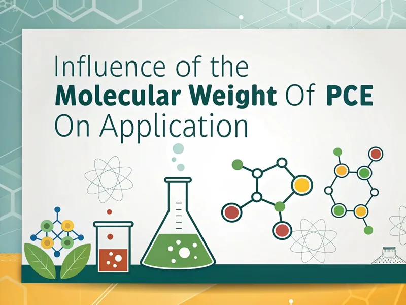 influence of the molecular weight of PCE on application
