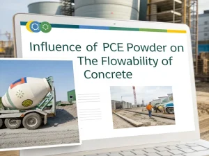 The influence of PCE powder on the flowability of concrete