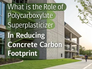 What Is the Role of Polycarboxylate Superplasticizer in Reducing Concrete Carbon Footprint