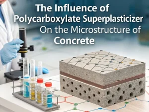 The influence of polycarboxylate superplasticizer on the microstructure of concrete