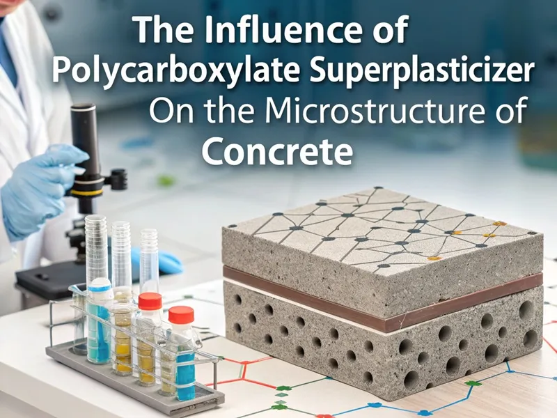 The influence of polycarboxylate superplasticizer on the microstructure of concrete