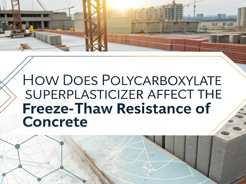How does polycarboxylate superplasticizer affect the freeze-thaw resistance of concrete