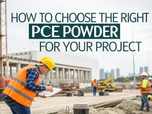 How to Choose the Right PCE Powder for Your Project