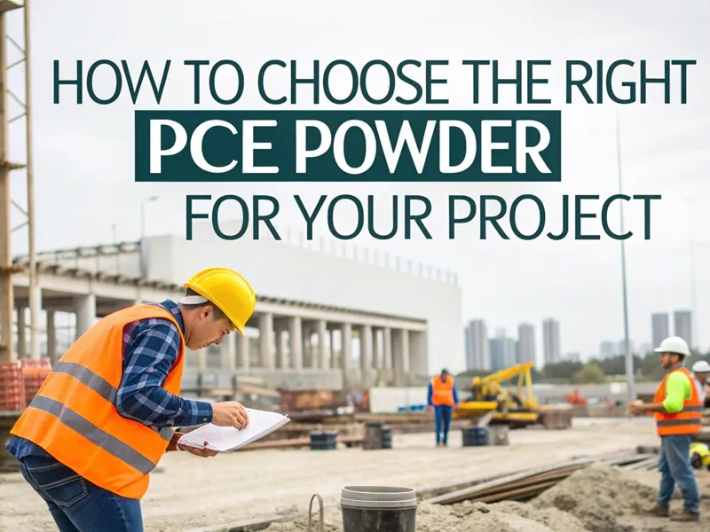 How to Choose the Right PCE Powder for Your Project