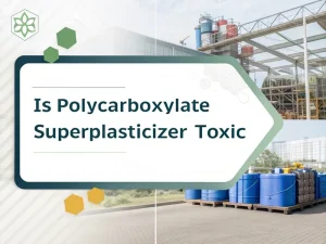 Is polycarboxylate superplasticizer toxic