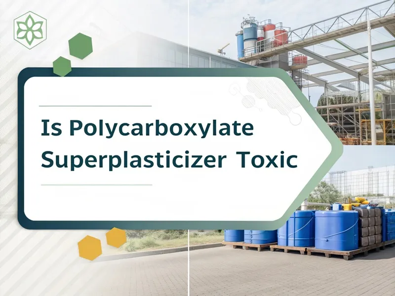 Is polycarboxylate superplasticizer toxic