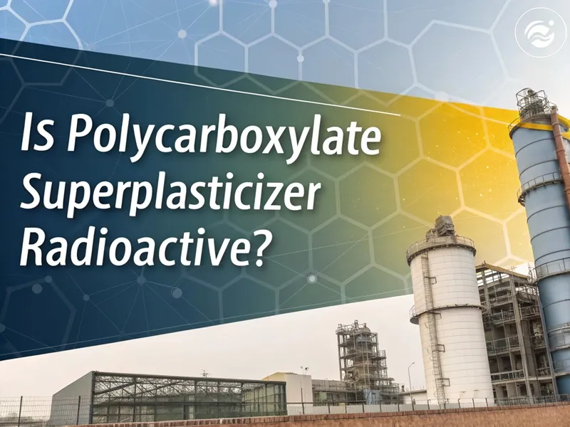 Is polycarboxylate superplasticizer radioactive