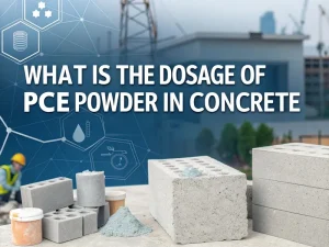 What is the dosage of PCE powder in concrete