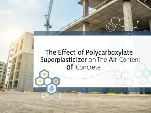 The effect of polycarboxylate superplasticizer on the air content of concrete