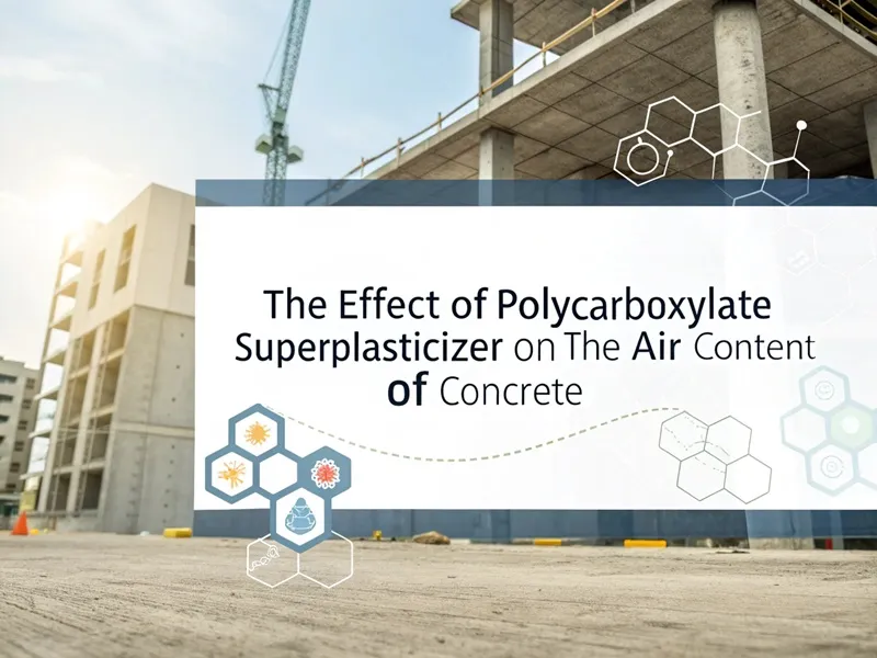 The effect of polycarboxylate superplasticizer on the air content of concrete