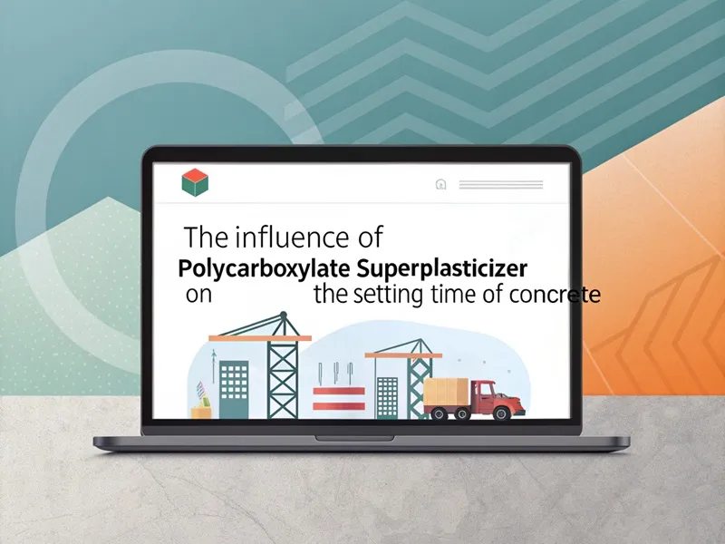The influence of polycarboxylate superplasticizer on the setting time of concrete