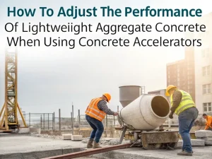 How to adjust the performance of lightweight aggregate concrete when using concrete accelerators