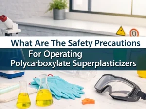 What are the safety precautions for operating polycarboxylate superplasticizers