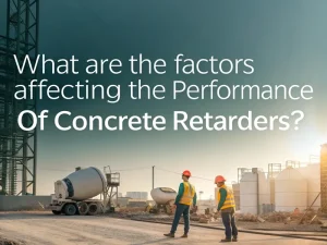 What are the factors affecting the performance of concrete retarders?