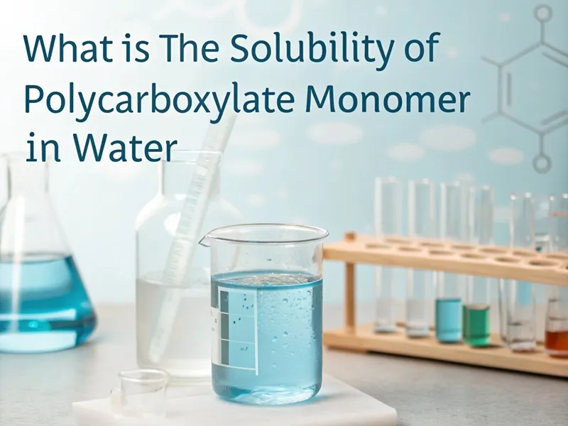 What is the solubility of polycarboxylate monomer in water