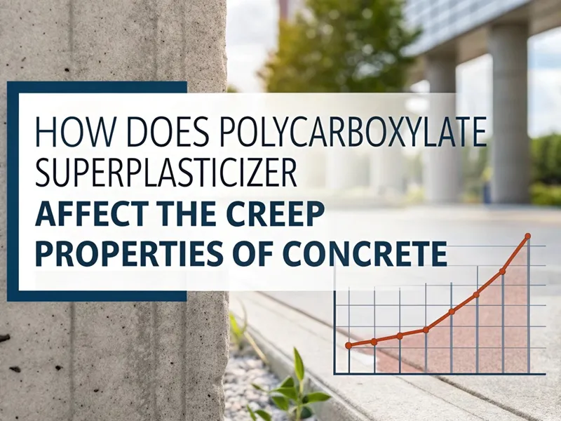 How does Polycarboxylate Superplasticizer affect the creep properties of concrete
