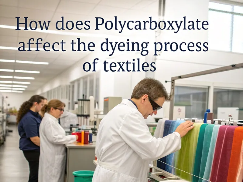 How does Polycarboxylate affect the dyeing process of textiles