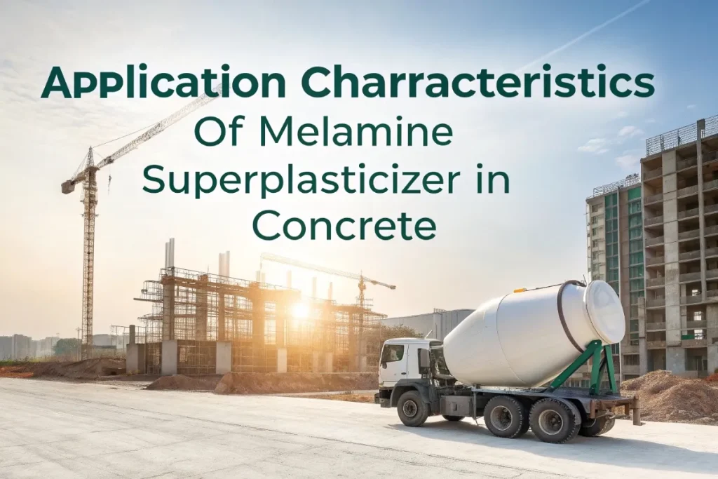 Application Characteristics of Melamine Superplasticizer in Concrete
