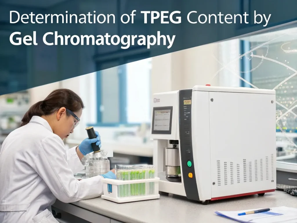 Determination of TPEG Content by Gel Chromatography