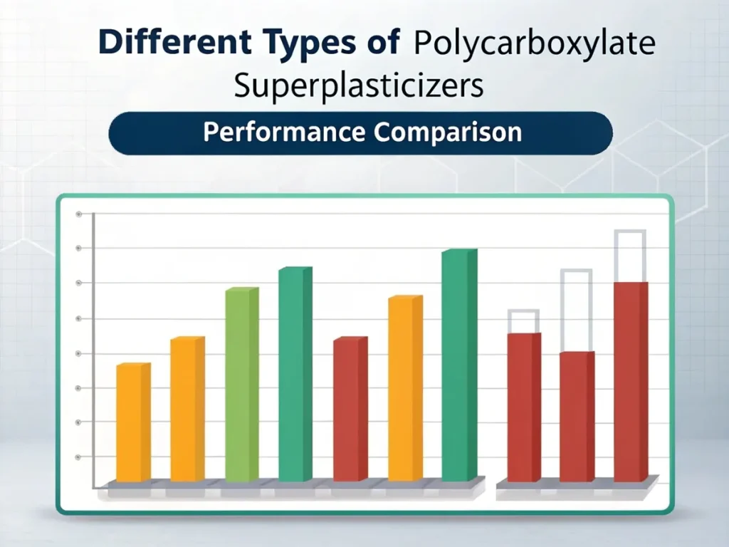 Different Types of Polycarboxylate Superplasticizers Performance Comparison