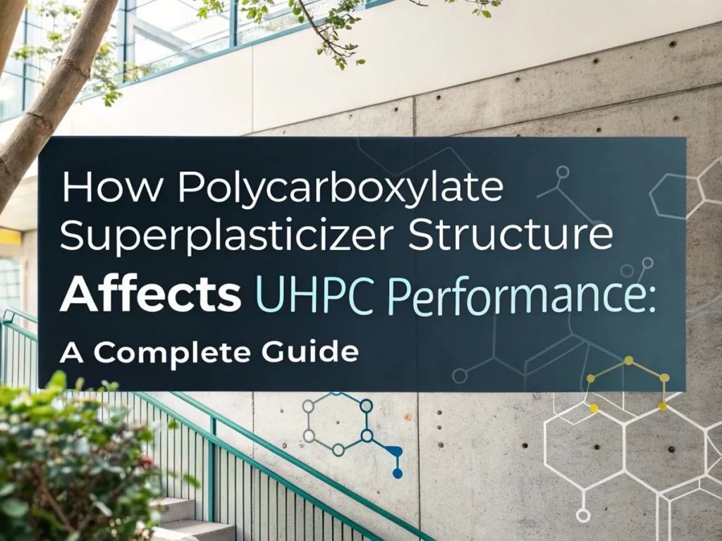 How Polycarboxylate Superplasticizer Structure Affects UHPC Performance