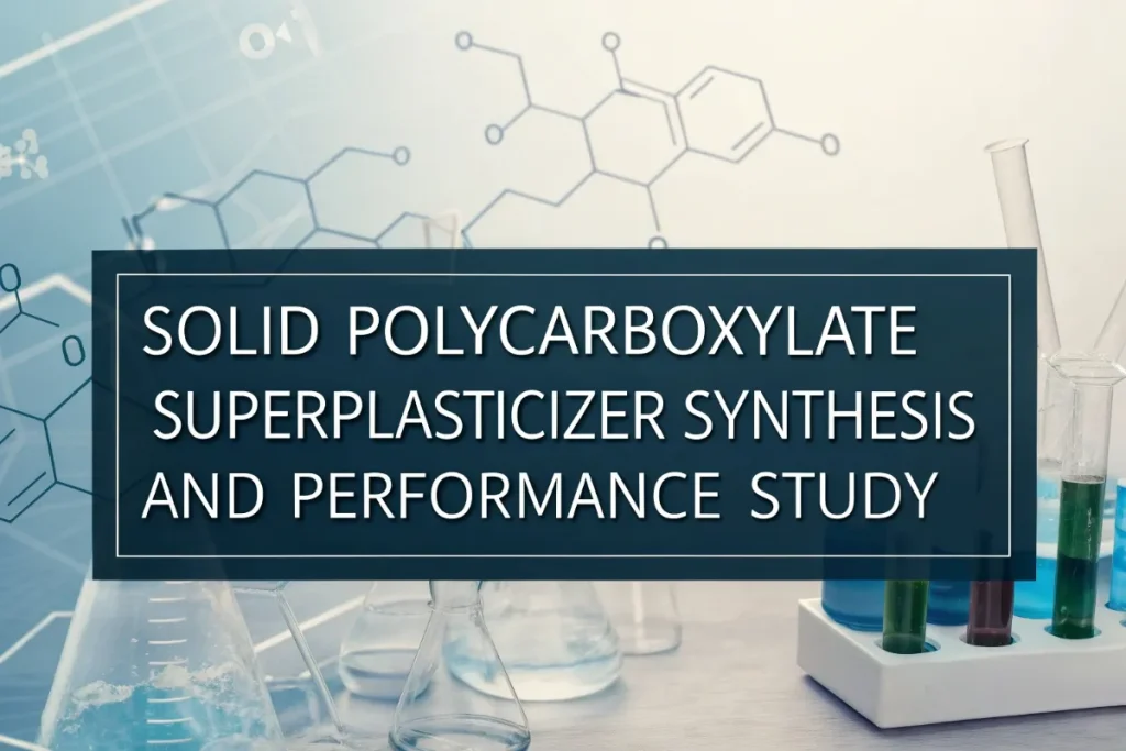 Solid Polycarboxylate Superplasticizer Synthesis and Performance Study