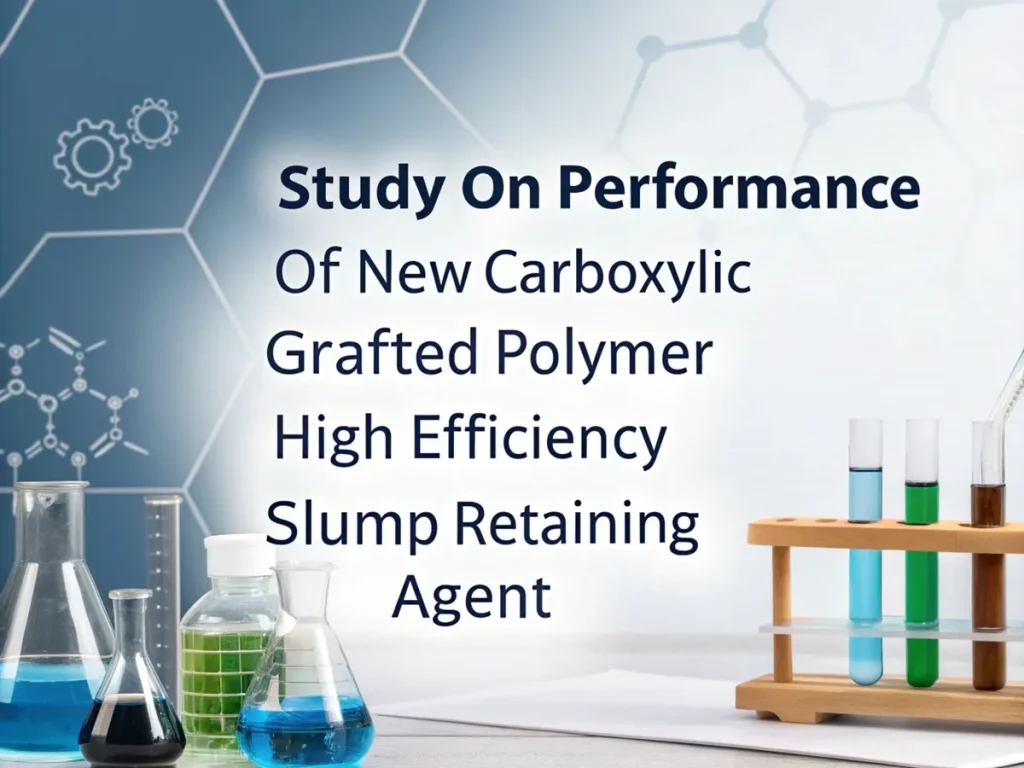 Study on performance of new carboxylic grafted polymer high efficiency slump retaining agent