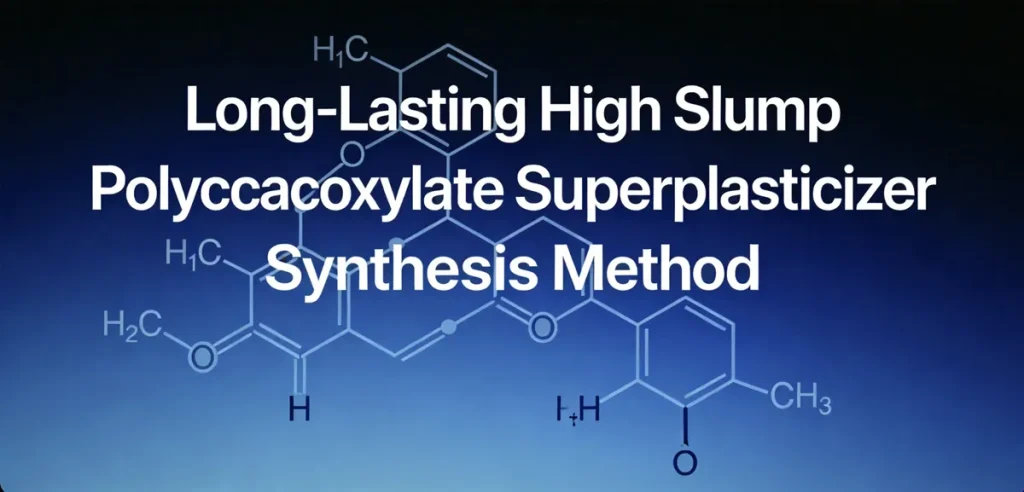 Long Lasting High Slump Polycarboxylate Superplasticizer Synthesis Method