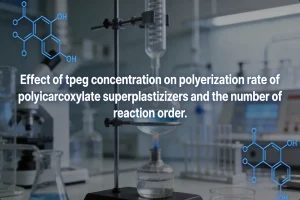 Effect of tpeg concentration on the polymerization rate of polycarboxylate superplasticizers and the number of reaction order