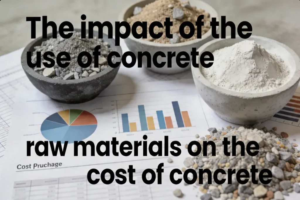 The impact of the use of concrete raw materials on the cost of concrete