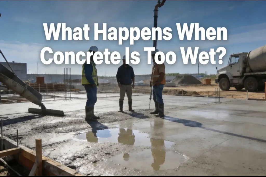 What Happens When Concrete Is Too Wet