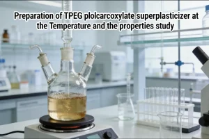 Preparation of TPEG polycarboxylate superplasticizer at room temperature and its properties study