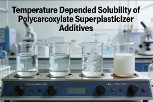 Temperature Dependent Solubility of Polycarboxylate Superplasticizer Additives