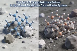 How Two PCE Superplasticizers Perform in High Mineral Blended Low Carbon Binder Systems