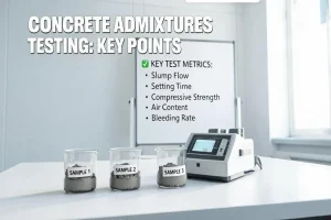 Concrete admixtures testing: Key points