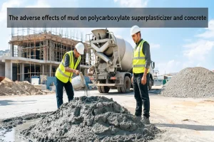 The adverse effects of mud on polycarboxylate superplasticizer and concrete