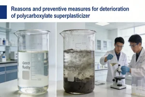 Reasons and preventive measures for deterioration of polycarboxylate superplasticizer