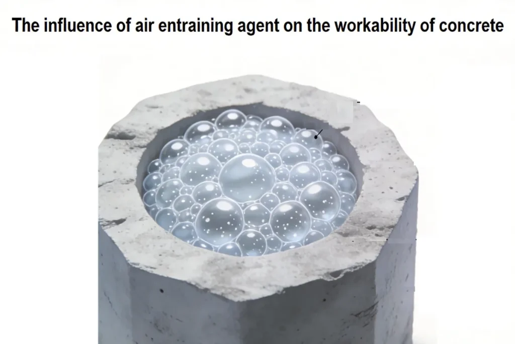 The influence of air entraining agent on the workability of concrete