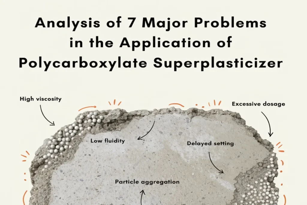 Analysis of 7 Major Problems in the Application of Polycarboxylate Superplasticizer