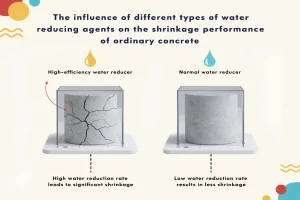 The influence of different types of water reducing agents on the shrinkage performance of ordinary concrete