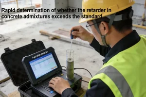 Rapid determination of whether the retarder in concrete admixtures exceeds the standard
