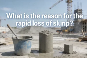 What is the reason for the rapid loss of slump?