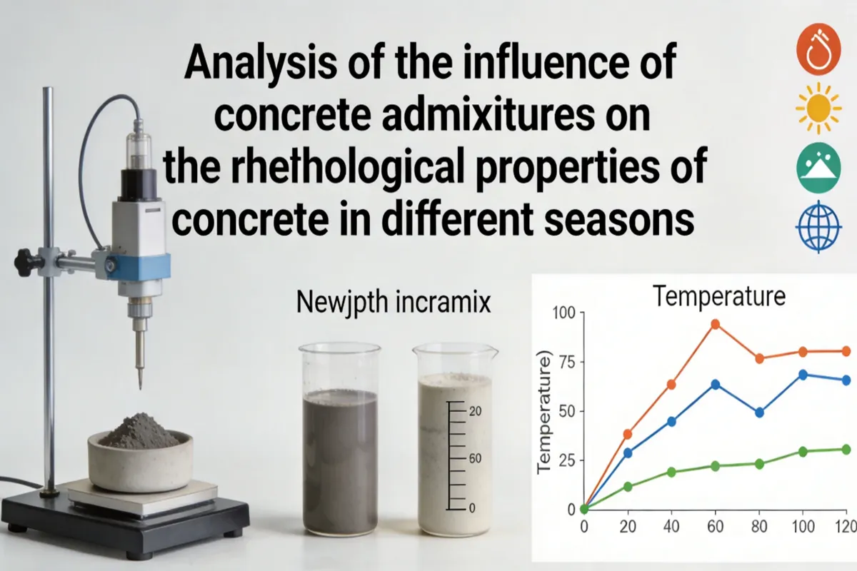 Analysis of the influence of concrete admixtures on the rheological properties of concrete in different seasons