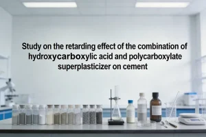 Study on the retarding effect of the combination of hydroxycarboxylic acid and polycarboxylate superplasticizer on cement