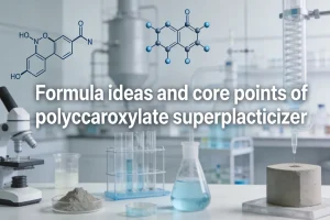 polycarboxylate superplasticizer Formula ideas and core points