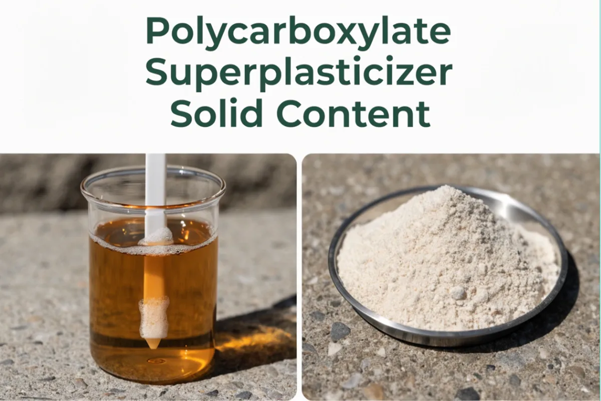 Polycarboxylate Superplasticizer Solid Content