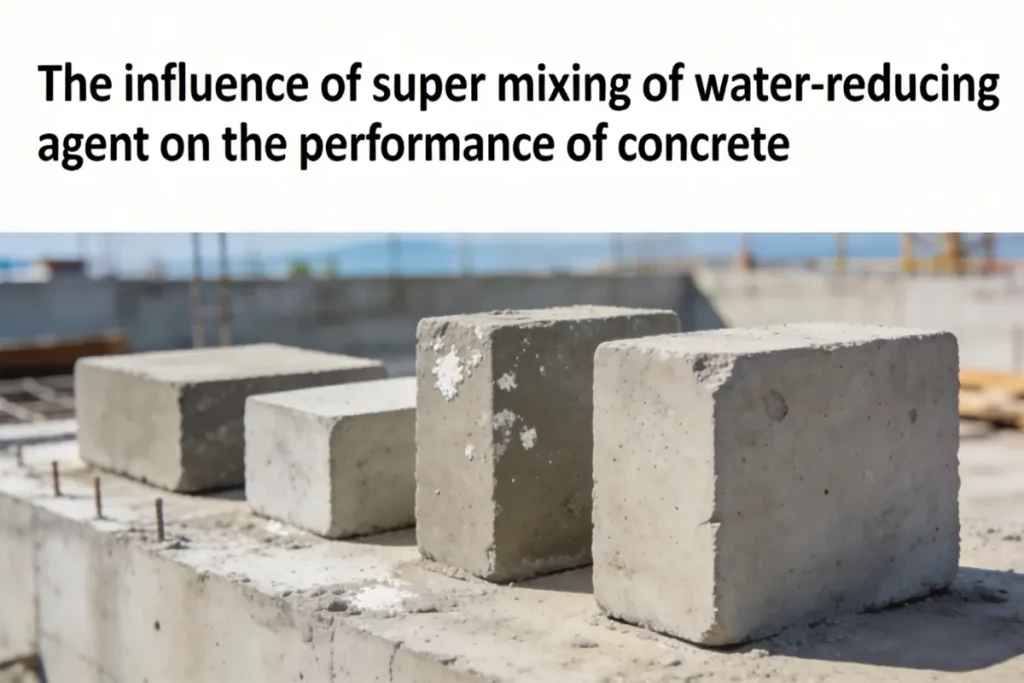 The influence of super mixing of water-reducing agent on the performance of concrete