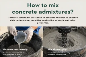 How to mix concrete admixtures?